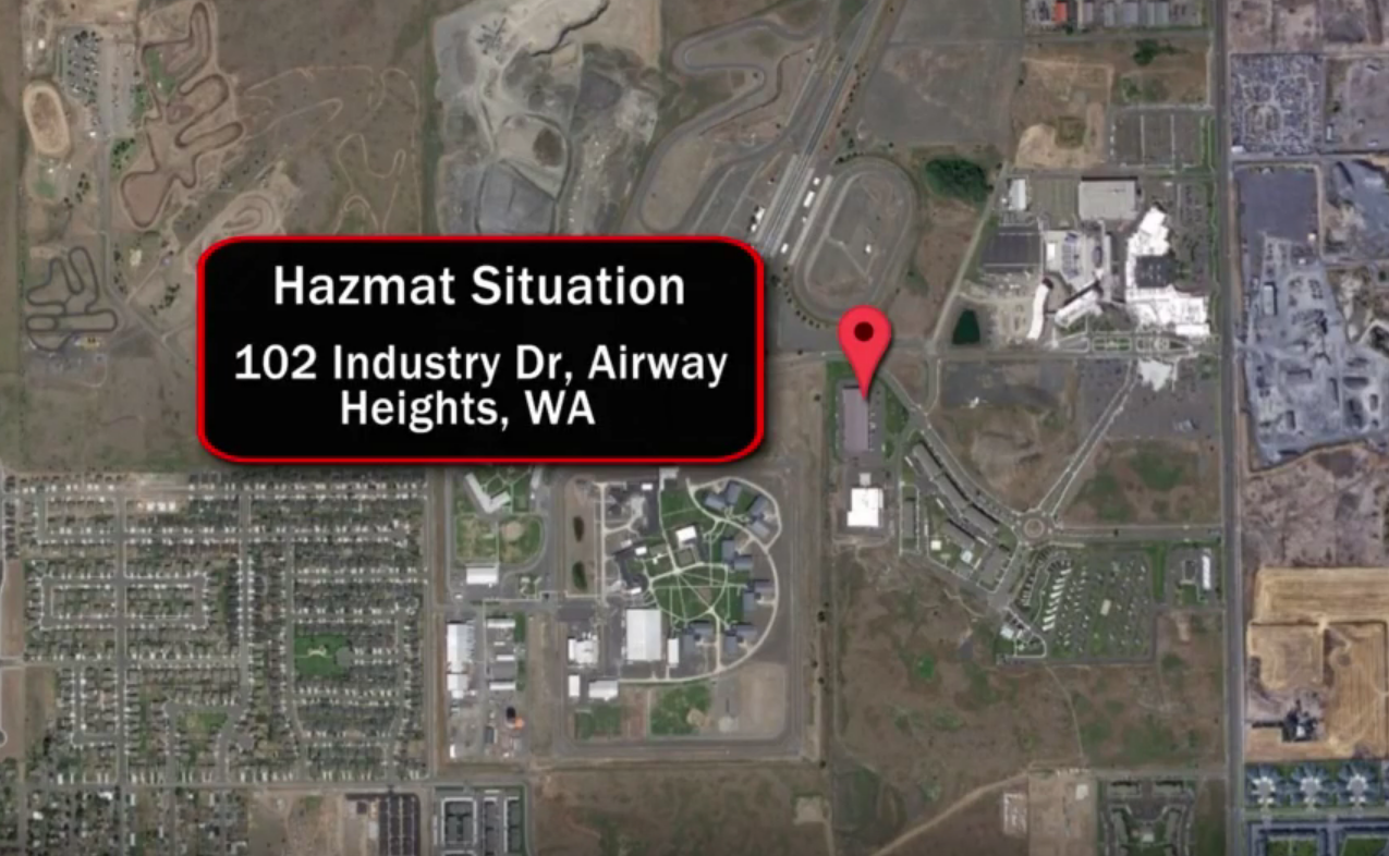 Multiple fire districts respond to Airway Heights hazmat situation