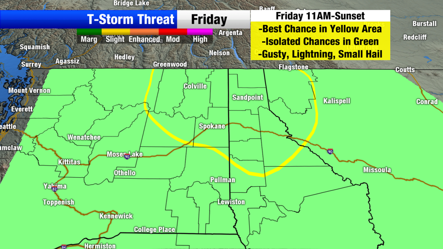 Thunderstorms Friday Afternoon, Warmer and Drier Next Week! | | khq.com