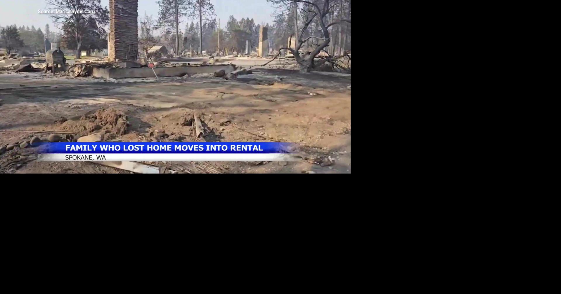 Spokane family displaced by Old Trails fire moves into rental