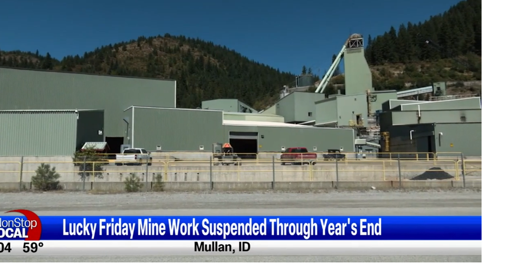 Lucky Friday mine fire in Mullan extinguished, production has stopped for rest of the year