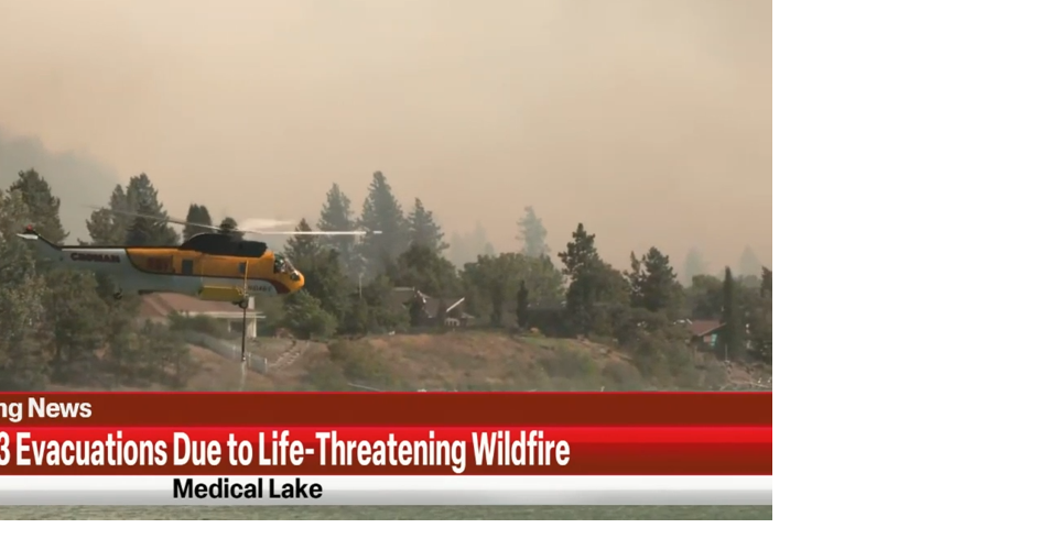 An evacuee describes trying to escape the Medical Lake fire