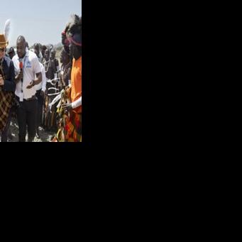 Salih visited Kakuma refugee camp in Kenya for his first trip in the role