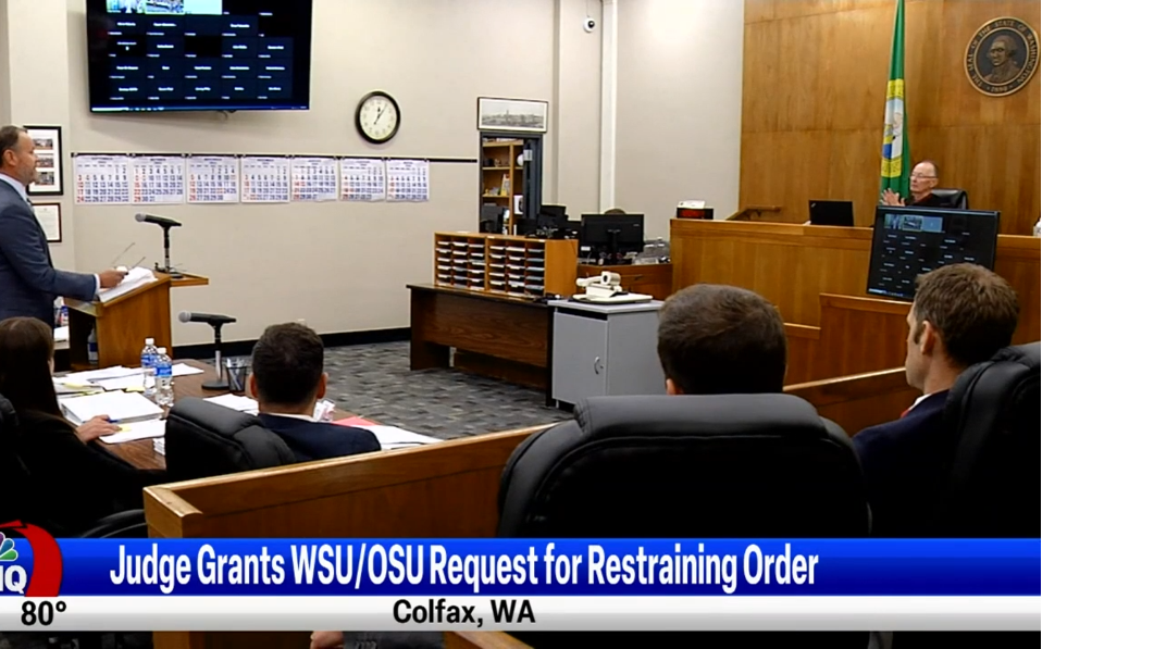 Whitman County judge rules in favor of WSU and OSU, grants temporary  restraining order against Pac-12 | News | khq.com