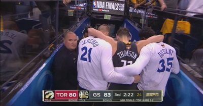 Golden State S Klay Thompson Suffers Acl Tear In Left Knee In Game 6 Agent Says News Khq Com