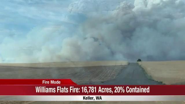 Williams Flats Fire Burning Nearly 17 000 Acres On Colville