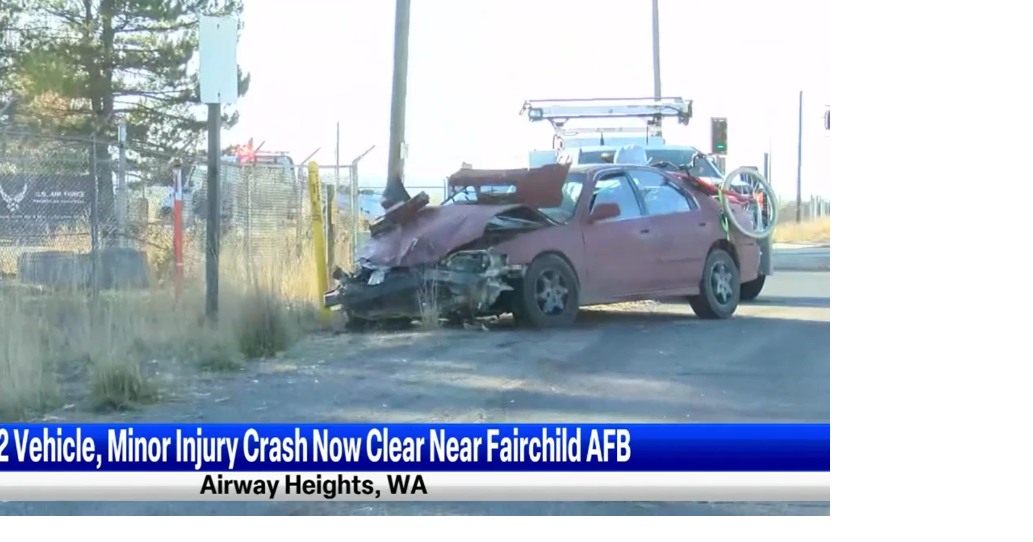 2 car crash that closed US2 near Fairchild Air Force Base, is back