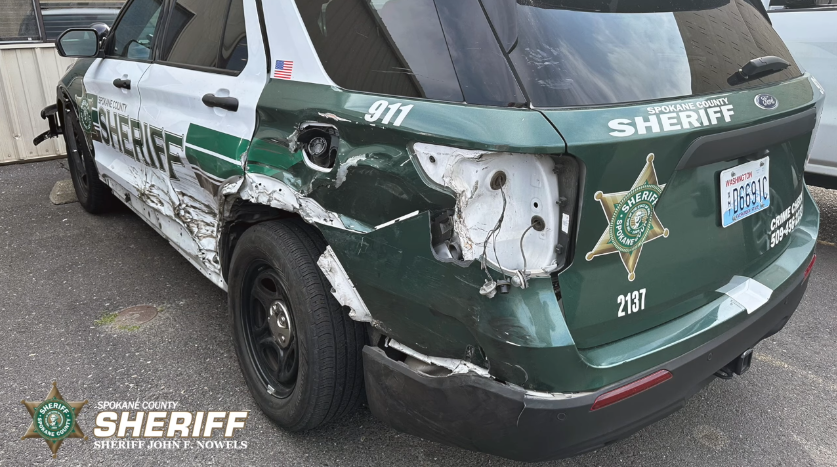 Spokane County deputy patrol car hit by suspected drunk driver ...