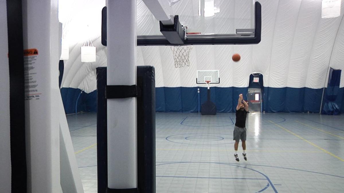 Take A Look Inside Msu S Temporary Inflatable Gyms Regional