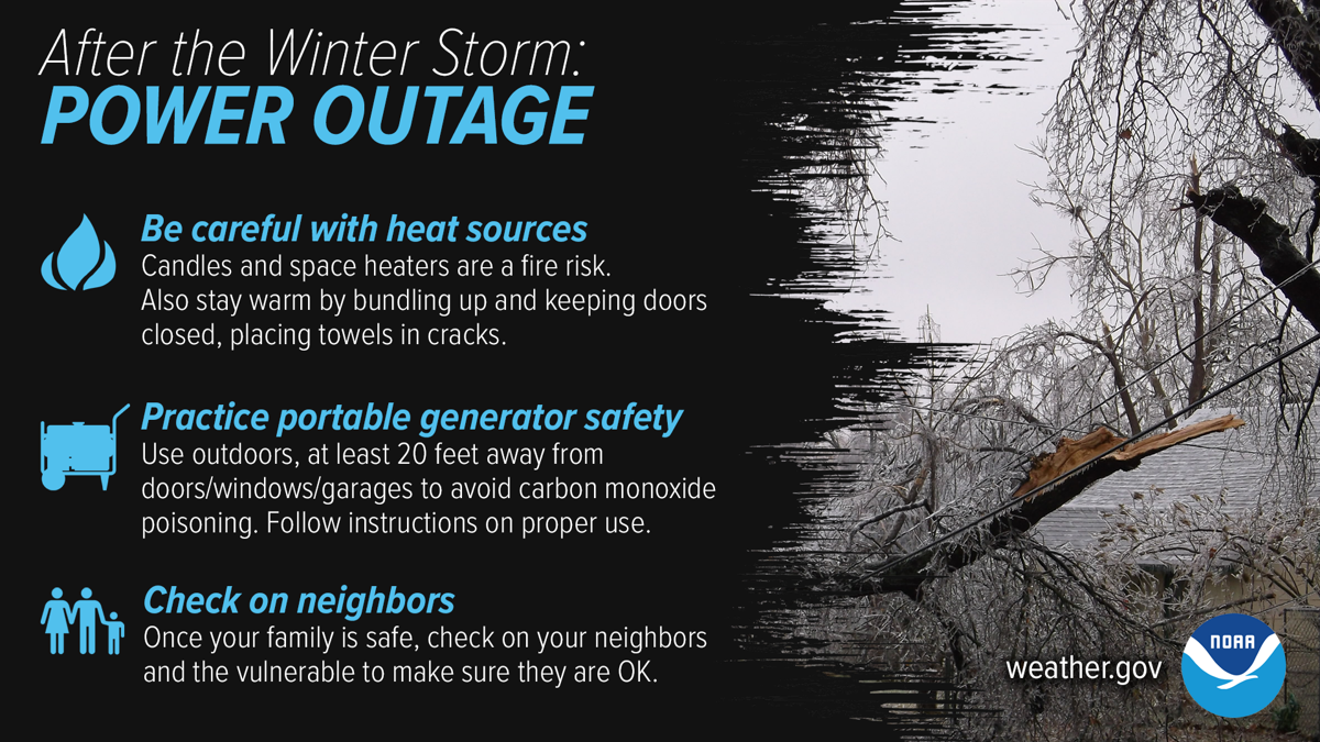 Top tips to survive a winter power outage