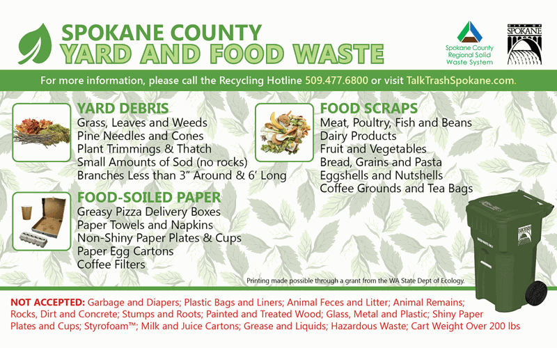 Yard and food waste collection for the season is ending soon | Spokane News  | khq.com