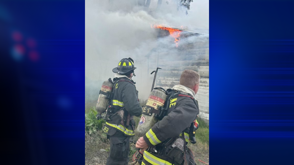 Freya Street closed following structure fire in Hillyard | Washington ...
