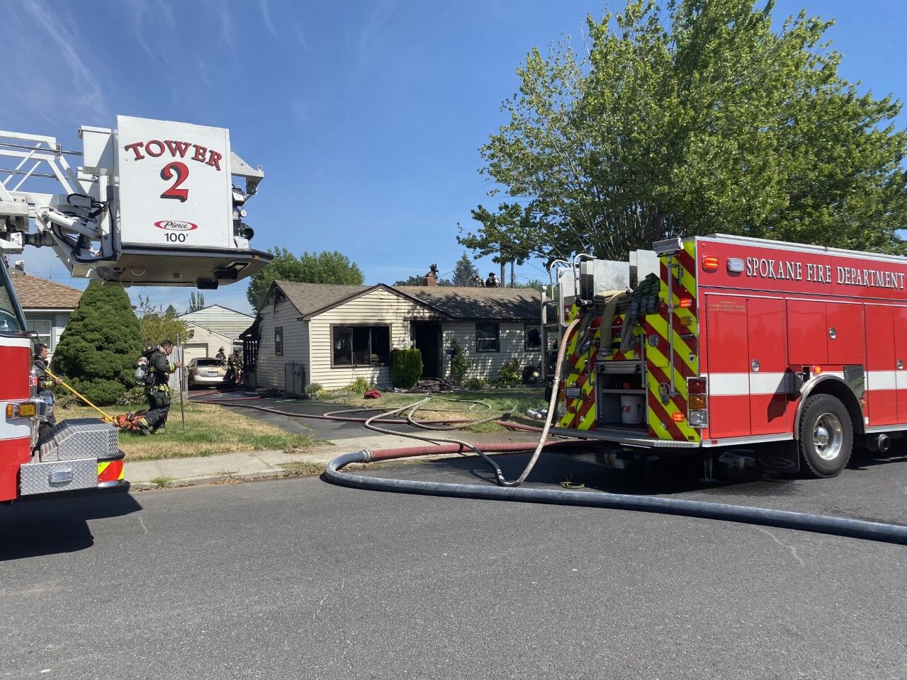 Spokane Fire Crews Respond To House Fire Across From Holy Family ...