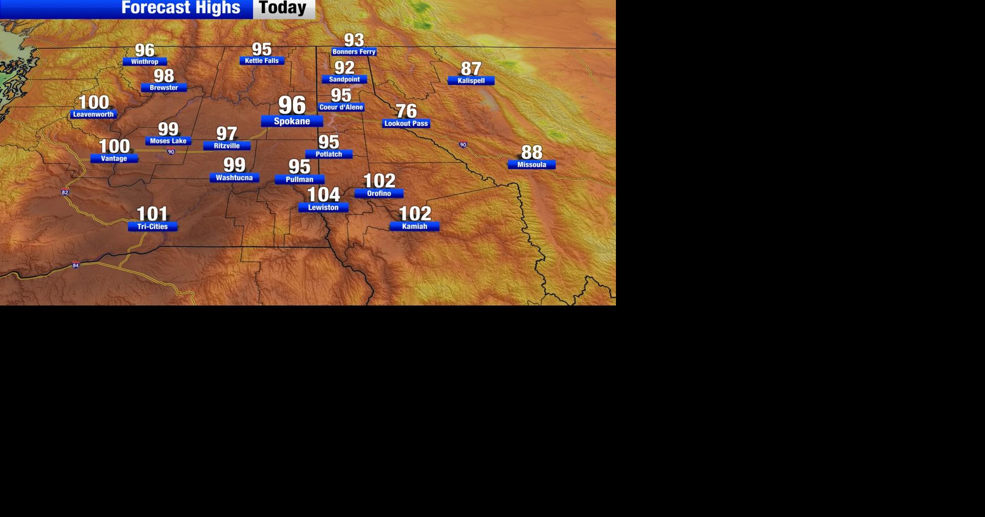 Widespread sunshine with hot temperatures for the region | Weather ...
