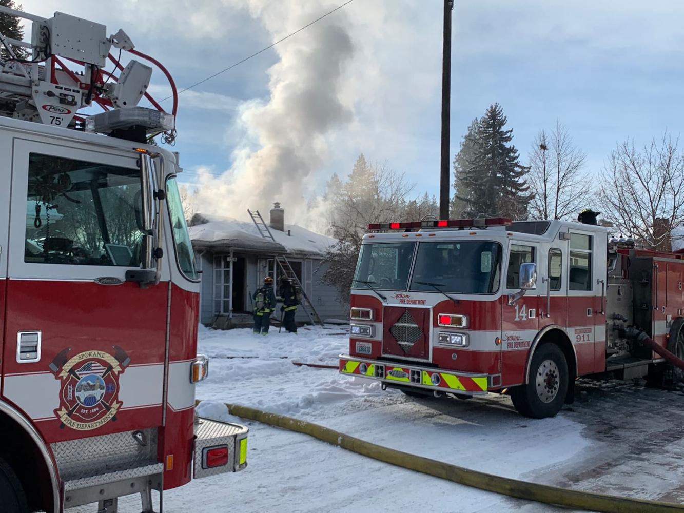 Crews respond to house fire on Spokane's South Hill News