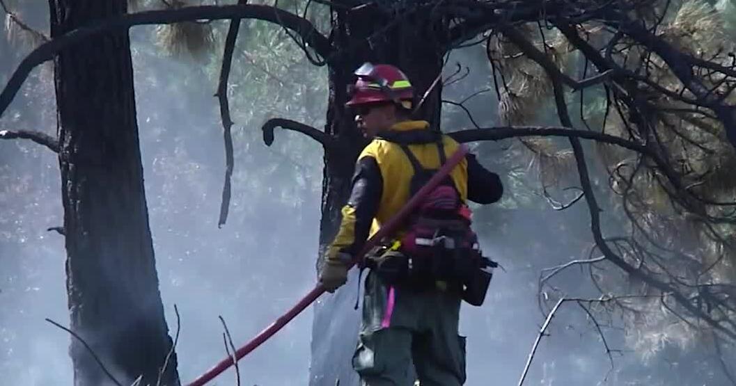 Spokane Valley firefighters respond to fire near East Coyote Rock Drive ...