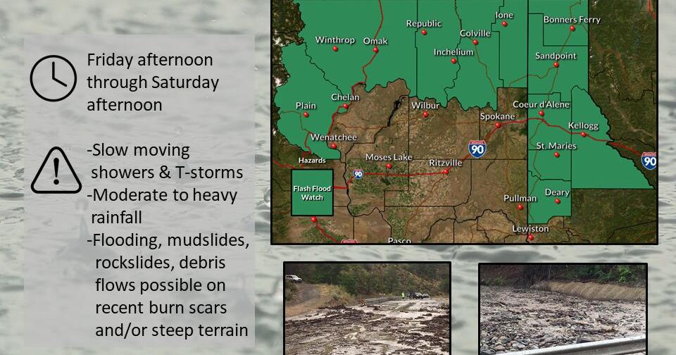 Flash Flood Watch issued for parts of Eastern Washington and North ...
