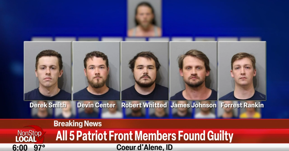 Five Patriot Front members found guilty of conspiracy to riot | Spokane ...