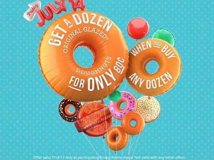 Happy Birthday Krispy Kreme Get A Dozen Doughnuts For 80 Cents News Khq Com