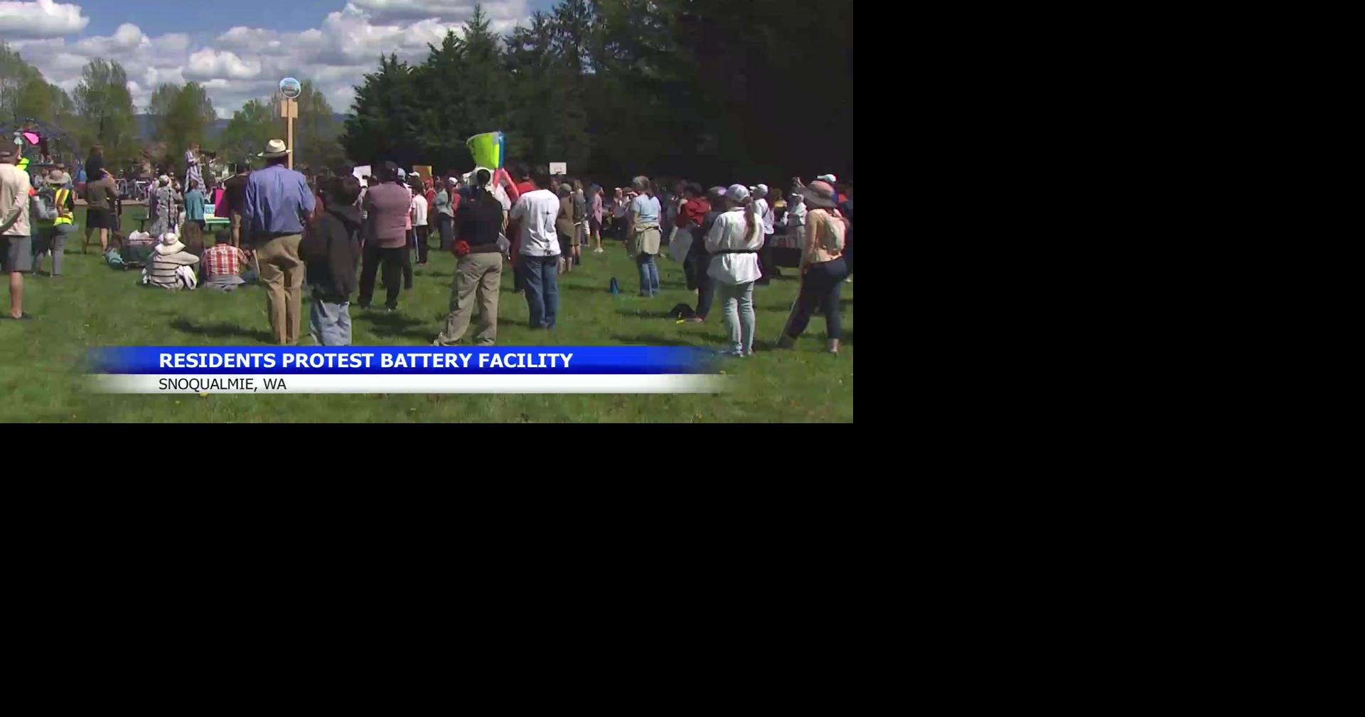 Snoqualmie residents protest battery facility | Top Video | khq.com