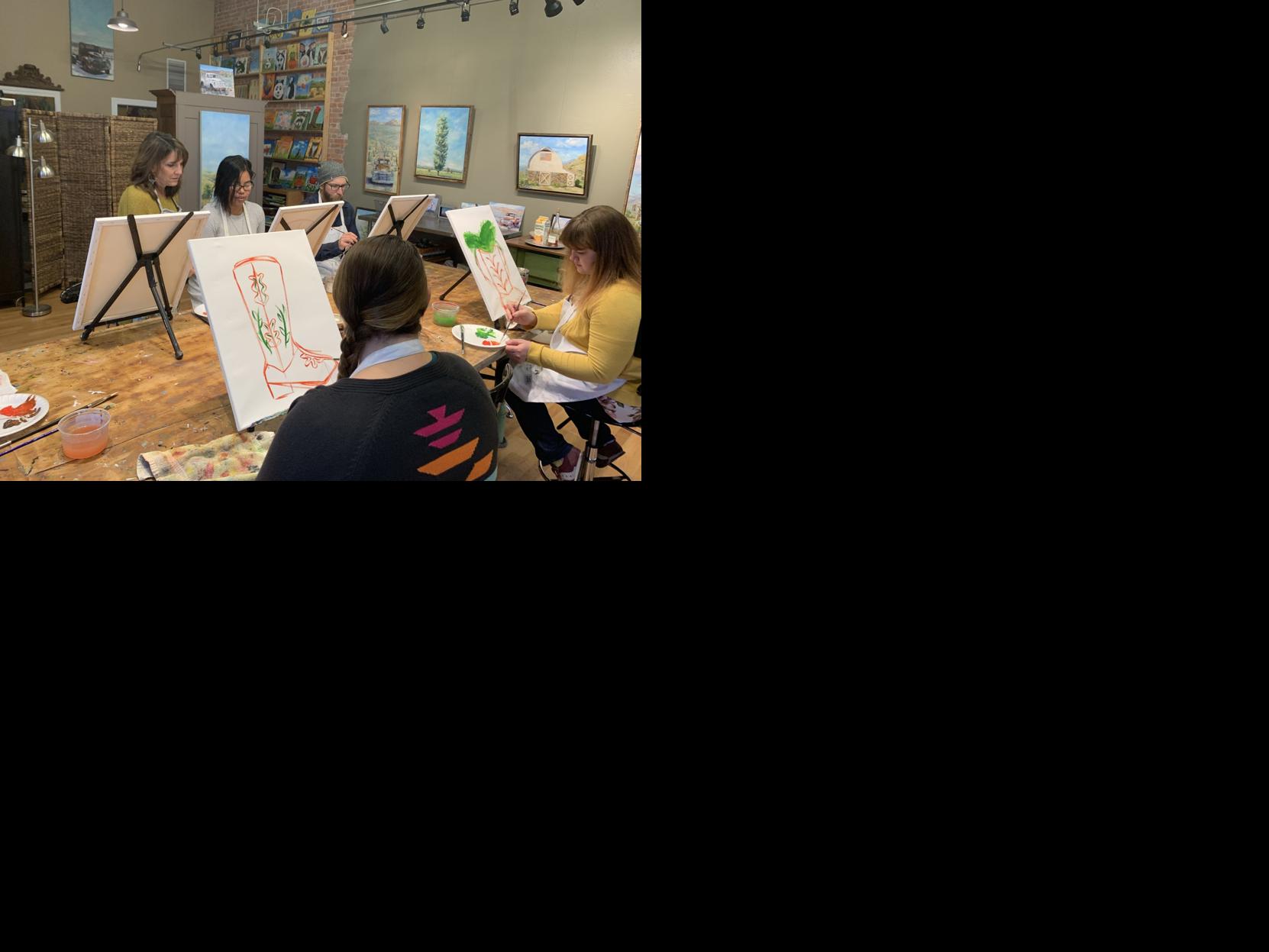 Bozeman Business Boom A Sip And Paint Class That Went To The Dogs