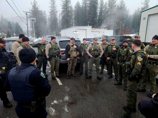 Shoshone County Sheriff's Office led the execution of a search warrant