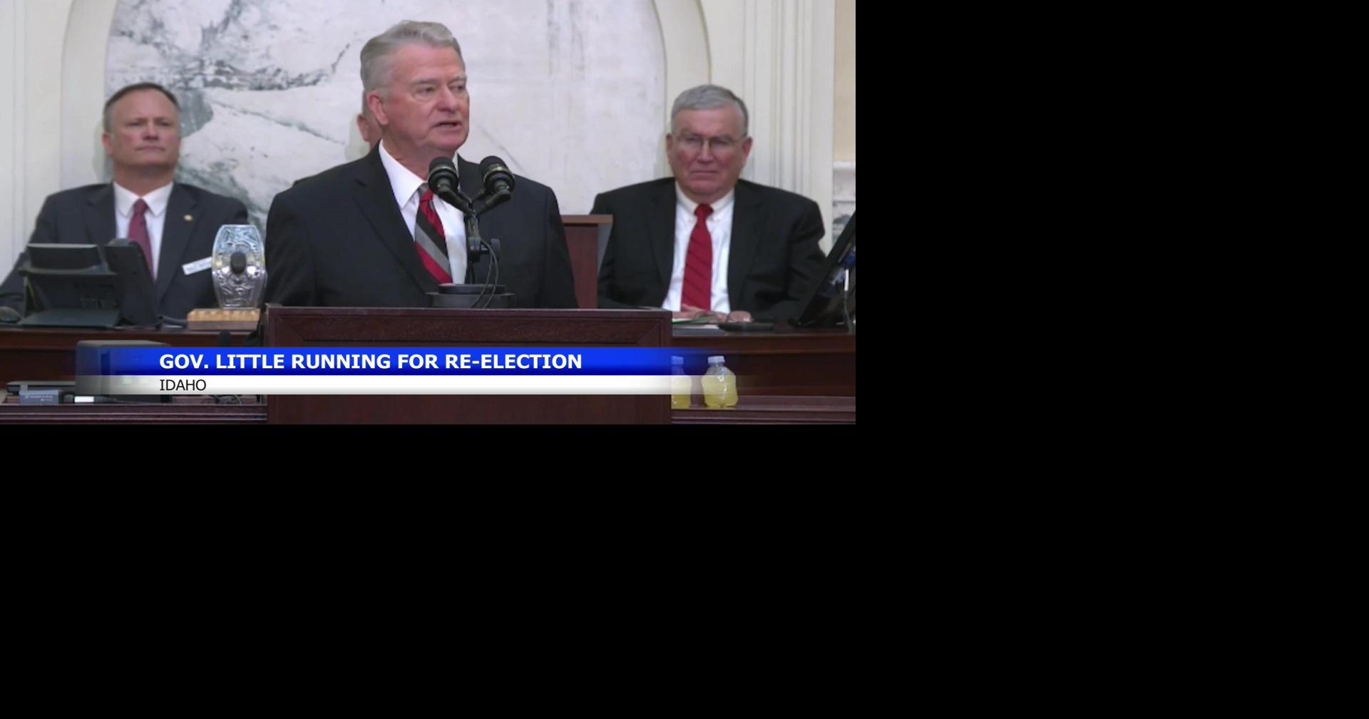 Idaho's Governor Little announces re-election bid for May 19 primary