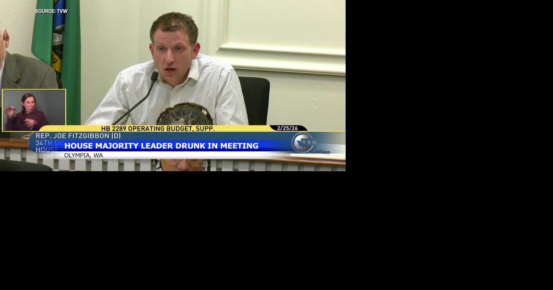 Washington State House leader apologizes for attending meeting intoxicated