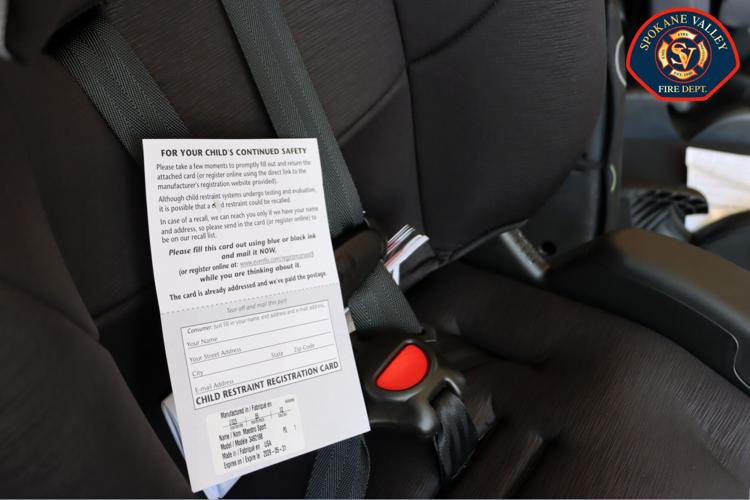 Spokane Valley firefighters encourage kid safety with car seat