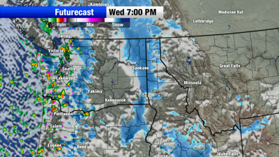 Wednesday brings more heavy mountain snow and brief low elevation snow ...