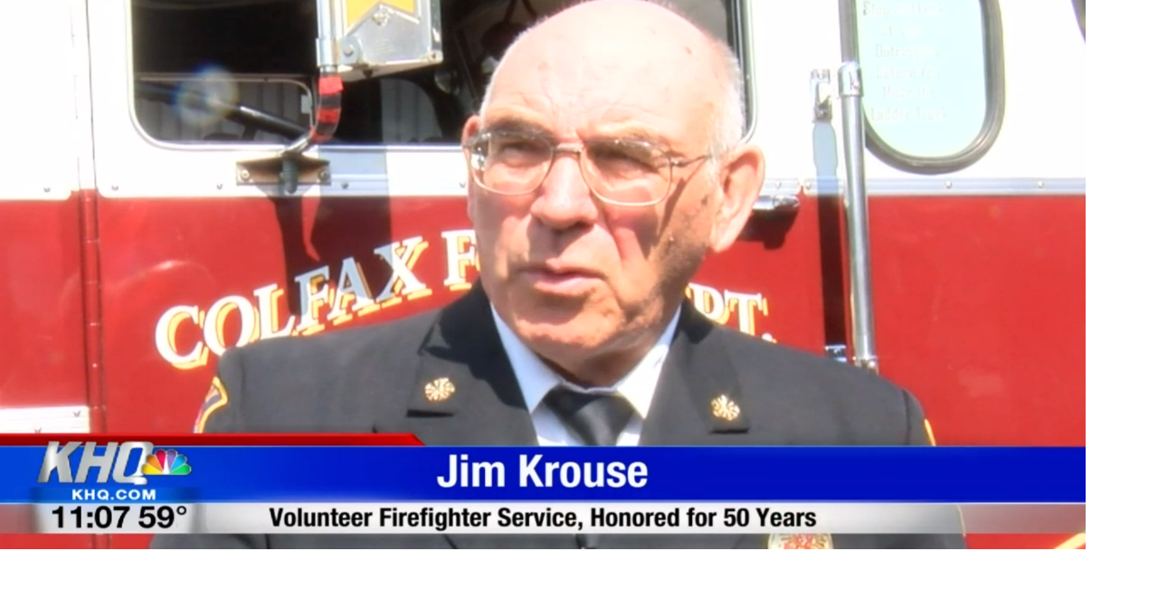 Colfax volunteer firefighter honored for 50 years of service Spokane