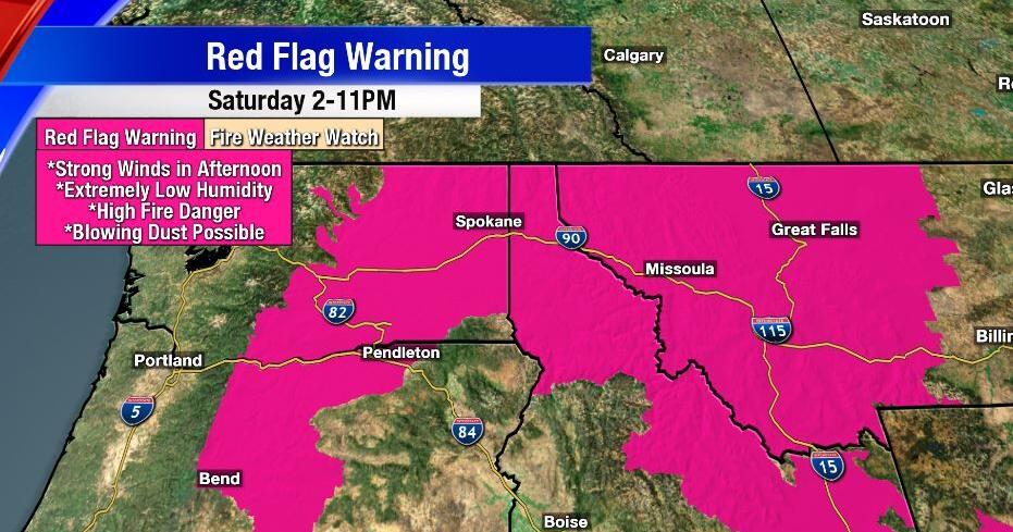 Gusty Winds Saturday Bring High Fire Danger Across Inland Northwest ...