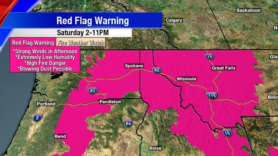 Gusty Winds Saturday Bring High Fire Danger Across Inland Northwest ...