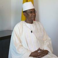 Choguel Kokalla Maiga is seen during an AFP interview in New York in September 2021 while he was Mali's prime minister