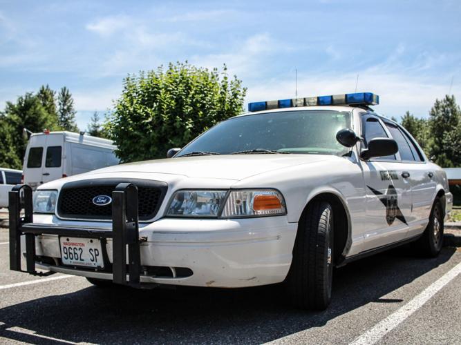Washington State Patrol car involved in collision