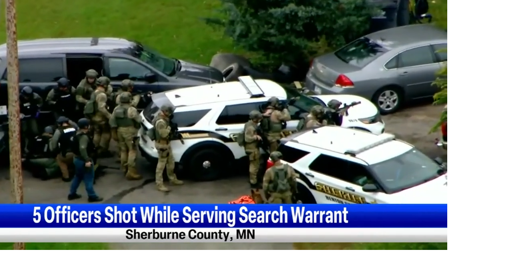 5 police officers shot while serving search warrant in Minnesota