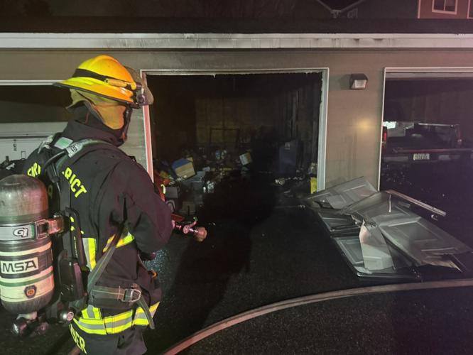 Spokane firefighters respond to garage fire at Trestle Creek Apartments ...