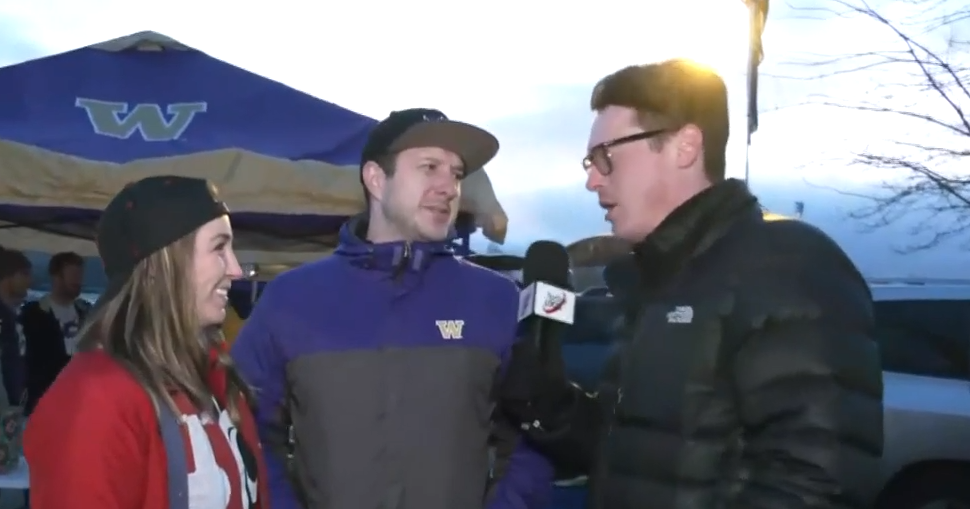 Husky Fans Cougar and Husky fans are up early to tailgate ahead of the 115th Apple ...