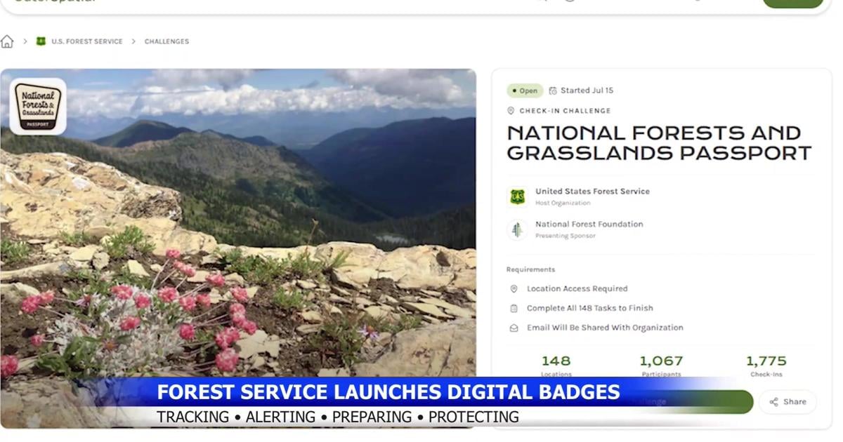 Forest visitors can now earn digital badges for their trips