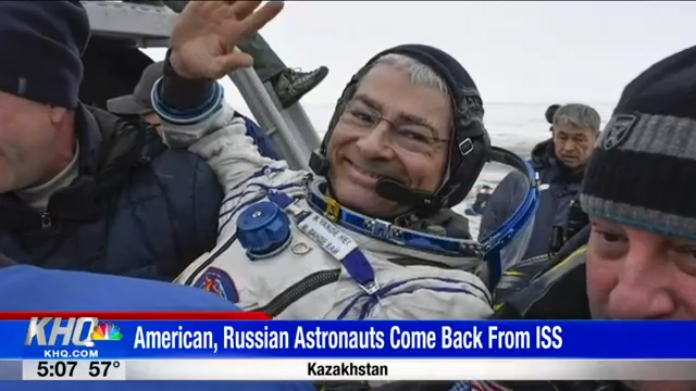 American, Russian Astronauts Return From International Space Station ...