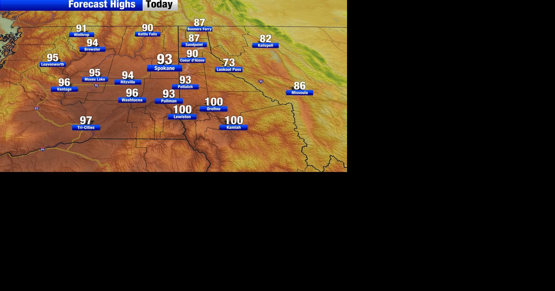 Temperatures trend in the 90s as we prepare for a stretch of prolonged ...