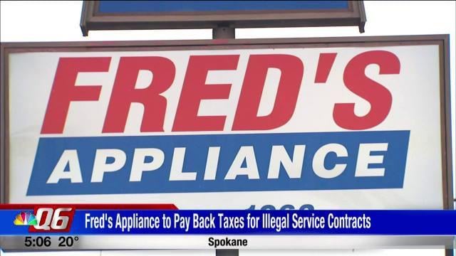 Fred S Appliances Agrees To Pay Back Taxes For Illegal Service Contracts News Khq Com