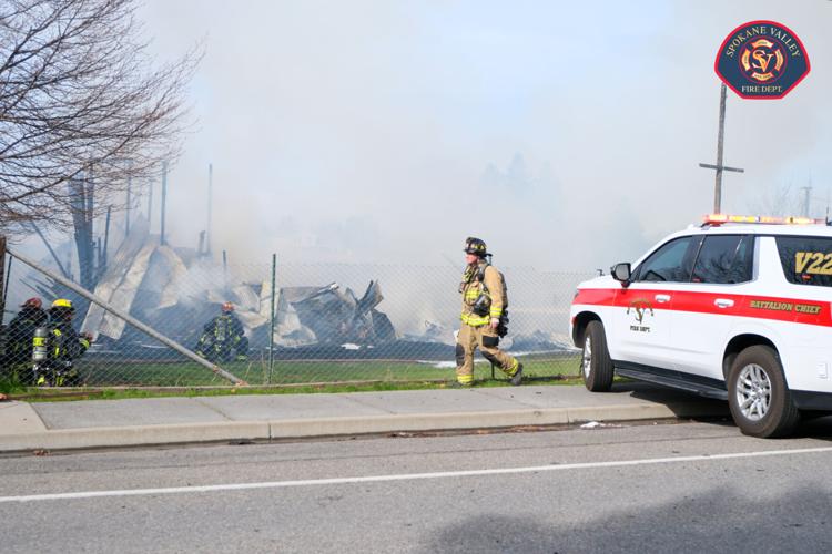 Crews tackle structure fire on East 24th Avenue in Spokane Valley ...