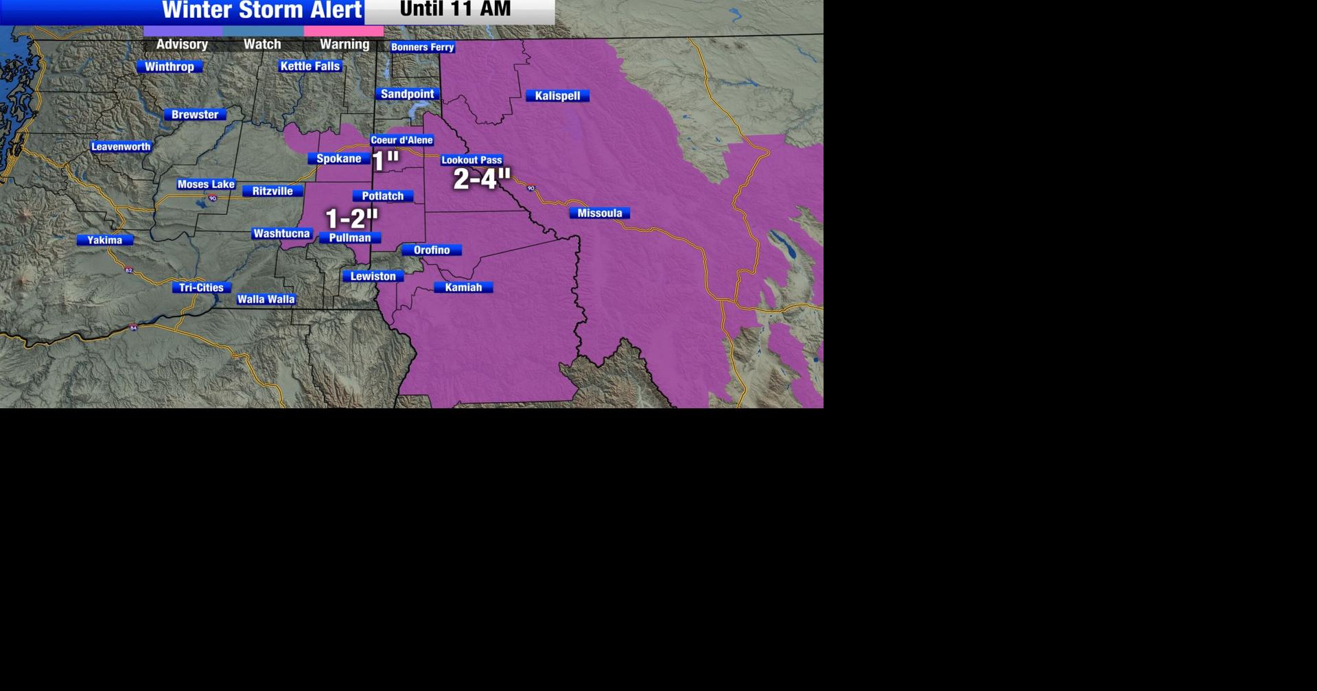 Be prepared for a slick morning commute as snow continues to fall ...