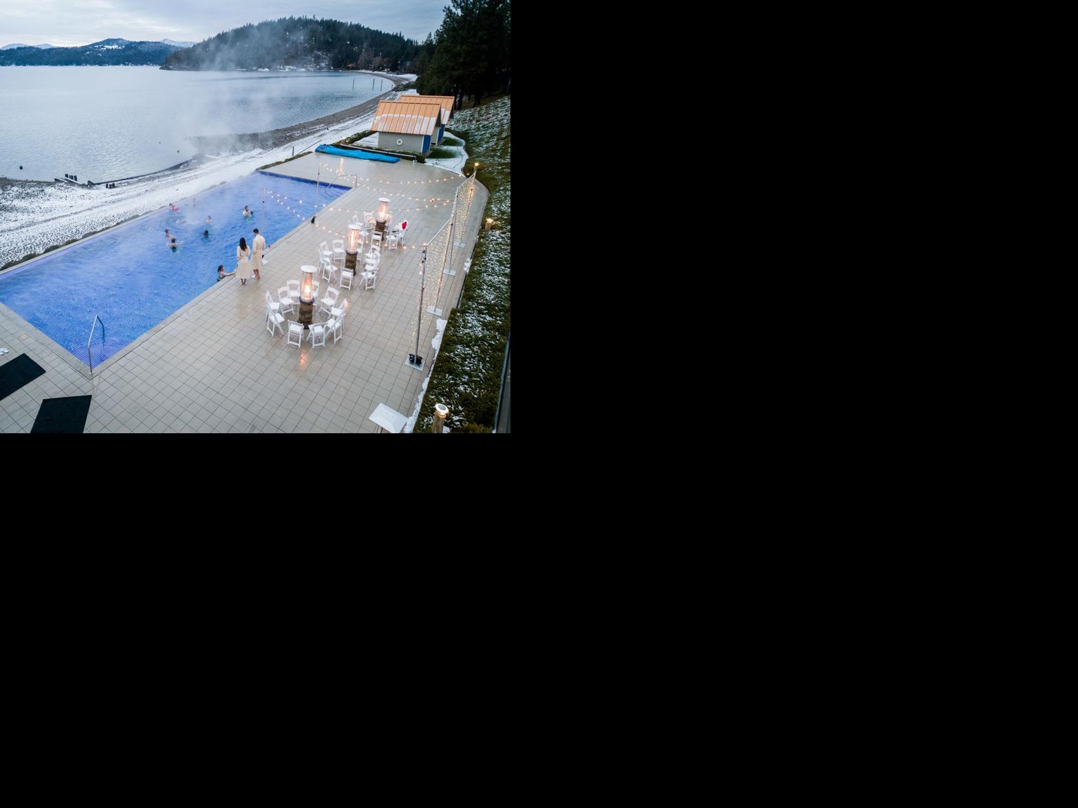Coeur D Alene Resort Transforms Infinity Pool Into Giant Hot Tub