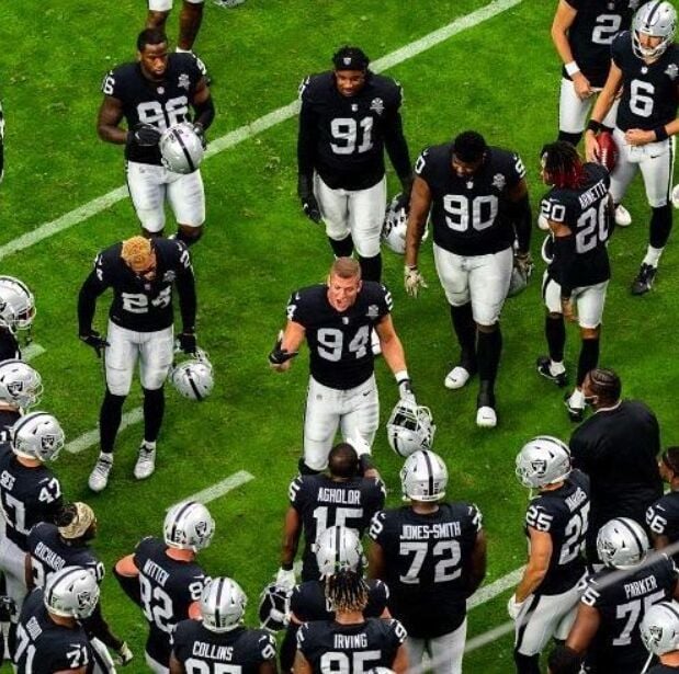 Las Vegas lineman makes history as the first openly gay active NFL