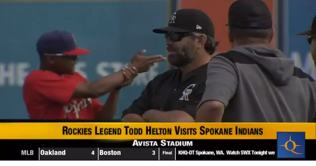 Spokane Indians players benefit from Colorado Rockies legend Todd