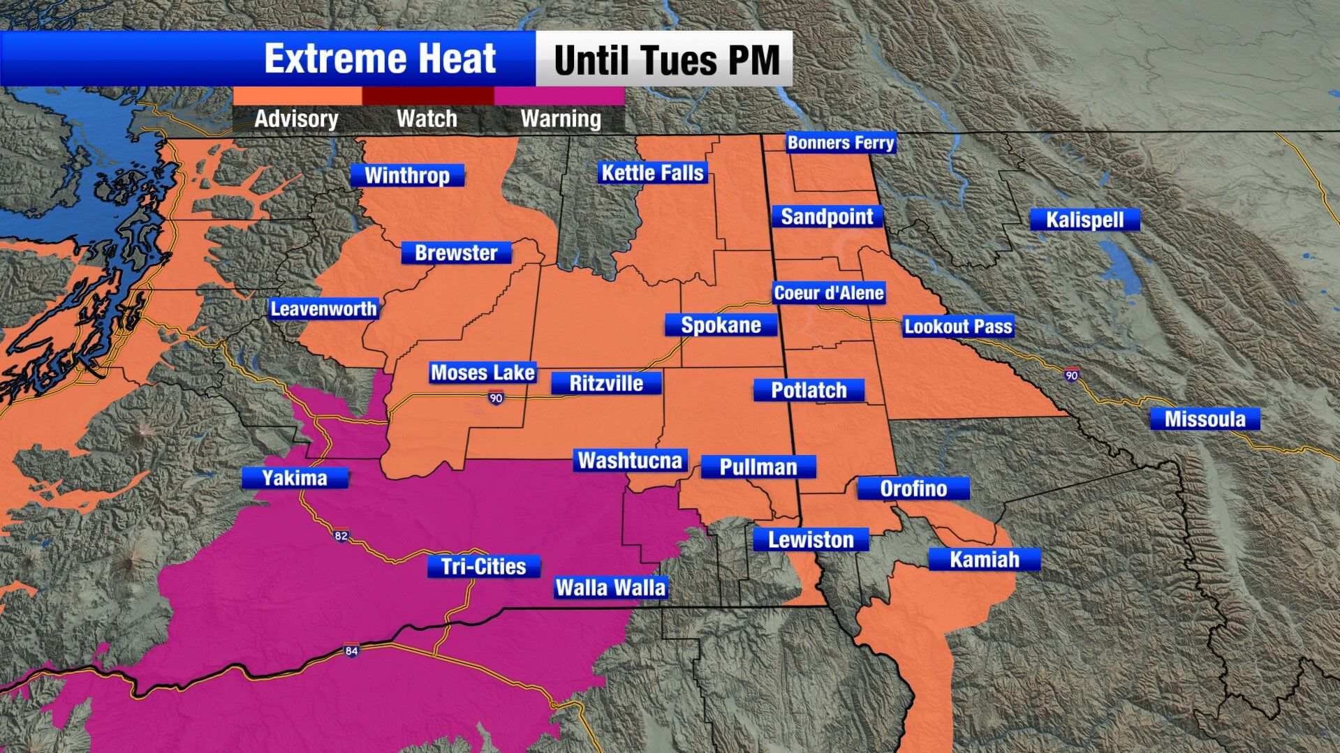 High temperatures prompt heat advisories and extreme heat warnings to ...