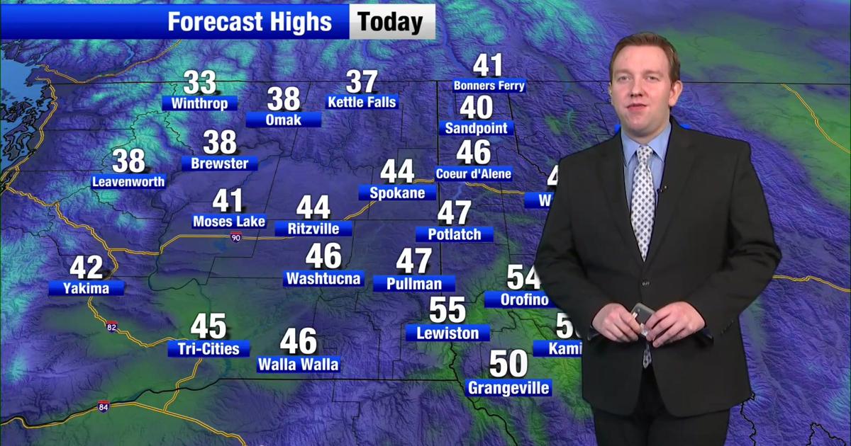 Weather Dropping Snow levels dropping today ahead of a cold front and spotty snow ...
