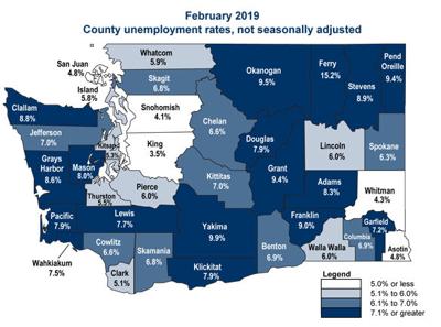 Employment  Spokane County, WA