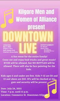 KMWA Downtown Live Flyer